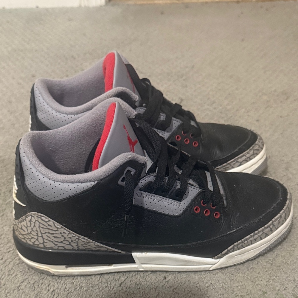 Jordan Black and Red Sneakers